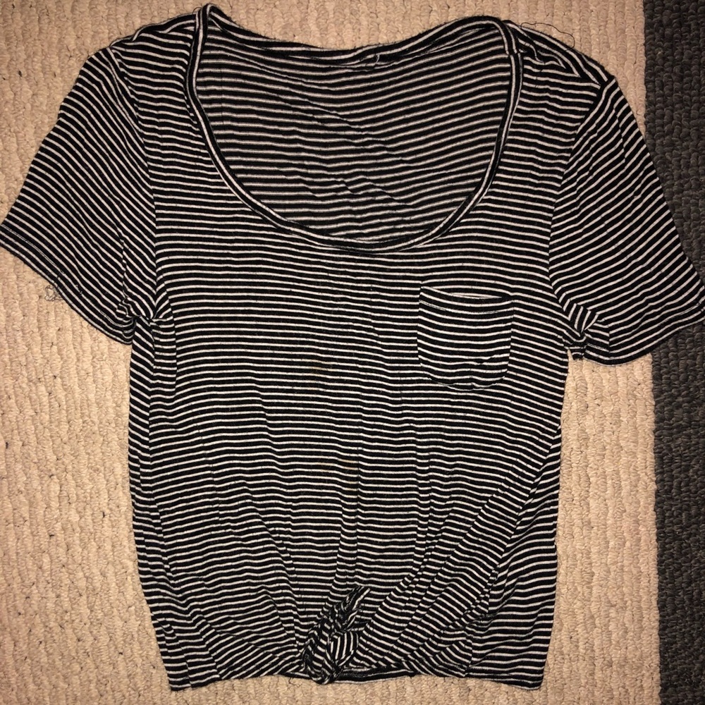 Black tie knot shirt